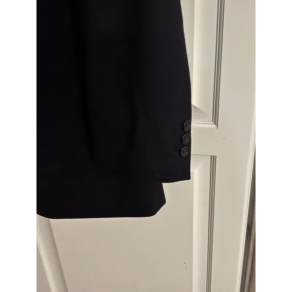 Andrew Fezza Assets Mens Black 100% Virgin Wool Blazer Sport Coat Jacket‎ 81262E